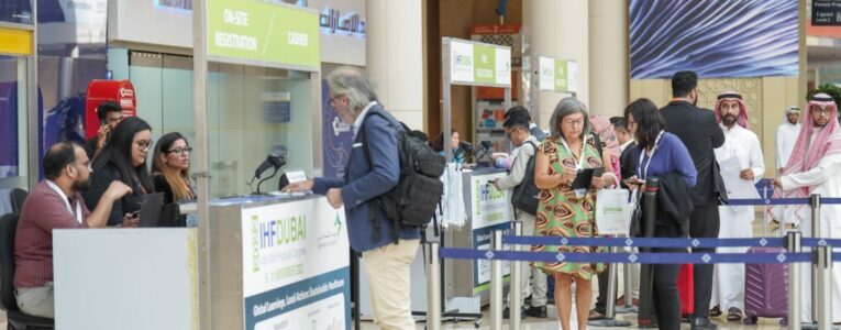 People queueing for ihf dubai